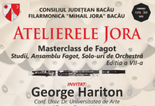 „Atelierele Jora” continuă la Bacău. Ediția a 11-a este dedicată fagotului